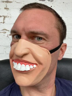 Rubber Johnnies Half Face Masks Ken Dodd Big Teeth Half Face Mask