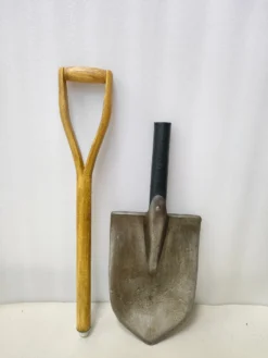 Rubber Johnnies Gravedigger Shovel Movie Prop PU Garden Tool (2 Piece Screw Apart)