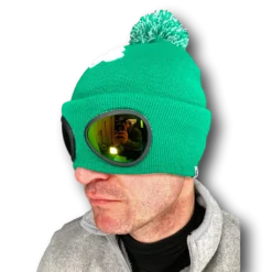Rubber Johnnies St Patricks Day St Patrick`s Day Ireland Green Beanie Goggle Hat