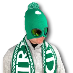 Rubber Johnnies St Patricks Day St Patrick`s Day Ireland Green Beanie Goggle Hat