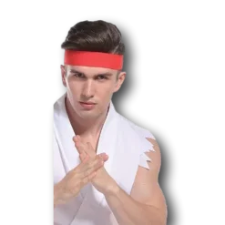 Rubber Johnnies White Ryu Karate Fighter Costume