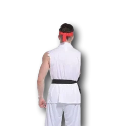 Rubber Johnnies White Ryu Karate Fighter Costume