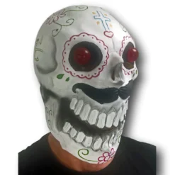 Rubber Johnnies LED Sugar Skull Mask