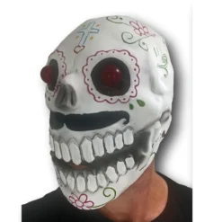 Rubber Johnnies LED Sugar Skull Mask