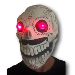 Rubber Johnnies LED Sugar Skull Mask