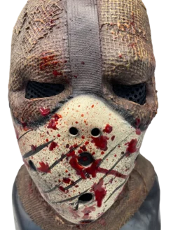 Rubber Johnnies Scarecrow Mask 'Corn Creeper' Latex Burlap With Attached Hockey Mask Horror Masks 16 Rubber Johnnies Scarecrow Mask 'Corn Creeper' Latex Burlap With Attached Hockey Mask Horror Masks