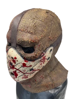 Rubber Johnnies Scarecrow Mask 'Corn Creeper' Latex Burlap With Attached Hockey Mask Horror Masks 15 Rubber Johnnies Scarecrow Mask 'Corn Creeper' Latex Burlap With Attached Hockey Mask Horror Masks