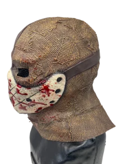 Rubber Johnnies Scarecrow Mask 'Corn Creeper' Latex Burlap With Attached Hockey Mask Horror Masks 17 Rubber Johnnies Scarecrow Mask 'Corn Creeper' Latex Burlap With Attached Hockey Mask Horror Masks