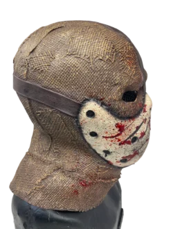 Rubber Johnnies Scarecrow Mask 'Corn Creeper' Latex Burlap With Attached Hockey Mask Horror Masks 18 Rubber Johnnies Scarecrow Mask 'Corn Creeper' Latex Burlap With Attached Hockey Mask Horror Masks