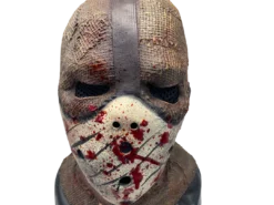 Rubber Johnnies Scarecrow Mask 'Corn Creeper' Latex Burlap With Attached Hockey Mask Horror Masks 21 Rubber Johnnies Scarecrow Mask 'Corn Creeper' Latex Burlap With Attached Hockey Mask Horror Masks