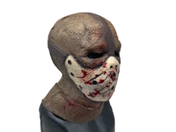 Rubber Johnnies Scarecrow Mask 'Corn Creeper' Latex Burlap With Attached Hockey Mask Horror Masks 22 Rubber Johnnies Scarecrow Mask 'Corn Creeper' Latex Burlap With Attached Hockey Mask Horror Masks