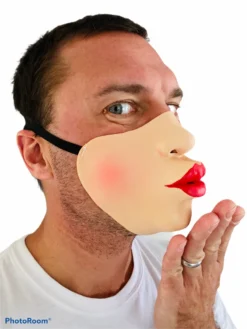 Rubber Johnnies Jagger Lips Half Mask Half Face Masks