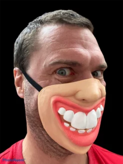 Rubber Johnnies Big Teeth Half Mask (High Quality) Half Face Masks