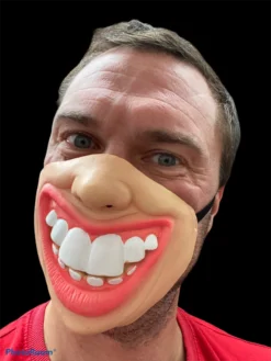 Rubber Johnnies Big Teeth Half Mask (High Quality) Half Face Masks