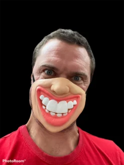 Rubber Johnnies Big Teeth Half Mask (High Quality) Half Face Masks
