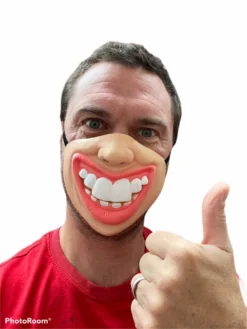 Rubber Johnnies Big Teeth Half Mask (High Quality) Half Face Masks
