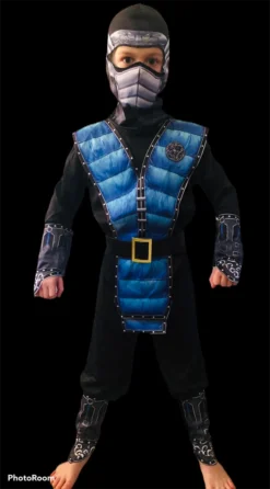 Rubber Johnnies Blue Kombat Ninja Costume