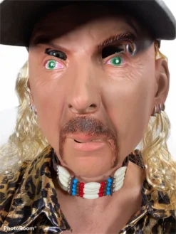 Rubber Johnnies People Masks Joe Exotic Mask With Baseball Cap & Mullet Hair