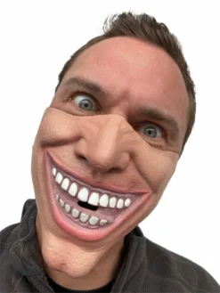 Rubber Johnnies Half Face Joker Villain Mask Half Face Masks