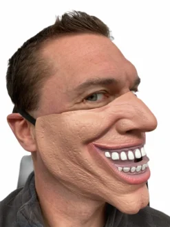 Rubber Johnnies Half Face Joker Villain Mask Half Face Masks