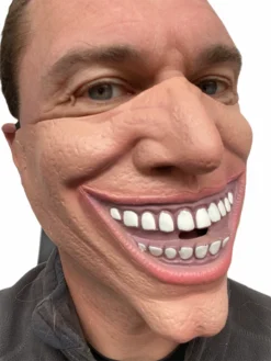 Rubber Johnnies Half Face Joker Villain Mask Half Face Masks