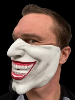 Rubber Johnnies Half Face Joker Villain Mask Half Face Masks