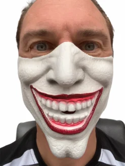 Rubber Johnnies Half Face Joker Villain Mask Half Face Masks
