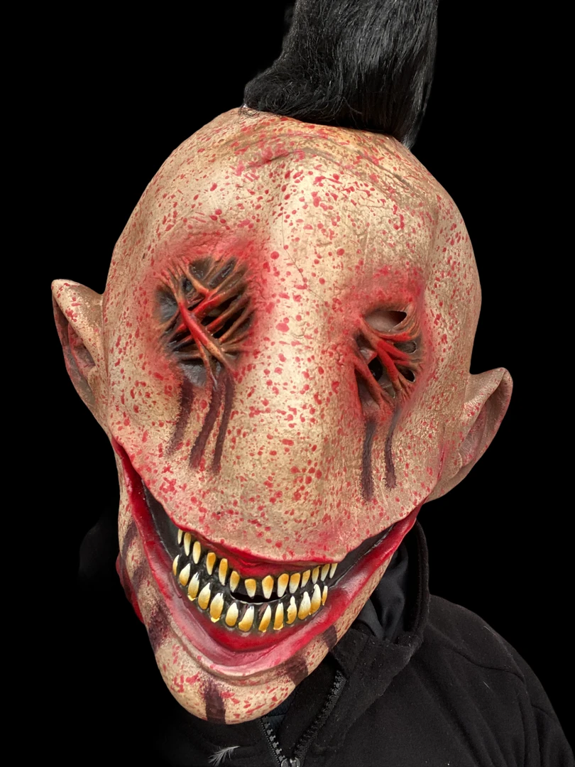 Rubber Johnnies Stitched Mohawk Mask. Horror Masks 10 Rubber Johnnies Stitched Mohawk Mask. Horror Masks