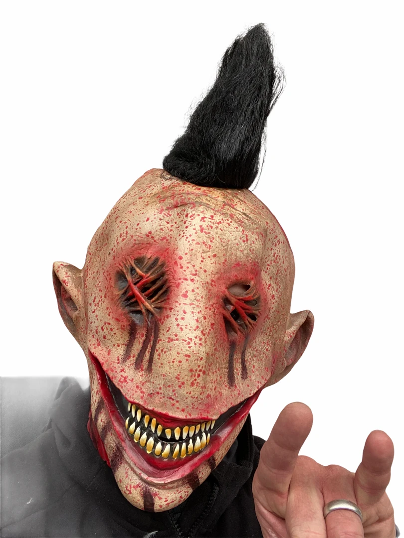 Rubber Johnnies Stitched Mohawk Mask. Horror Masks 12 Rubber Johnnies Stitched Mohawk Mask. Horror Masks