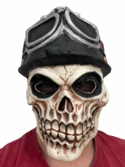 Rubber Johnnies Skull Pilot Mask Horror Masks
