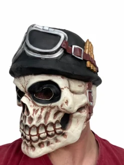 Rubber Johnnies Skull Pilot Mask Horror Masks
