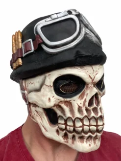 Rubber Johnnies Skull Pilot Mask Horror Masks
