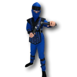 Rubber Johnnies Boys Costumes Neon Ninja Blue Costume