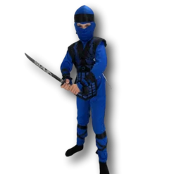 Rubber Johnnies Boys Costumes Neon Ninja Blue Costume