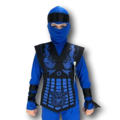Rubber Johnnies Boys Costumes Neon Ninja Blue Costume