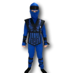 Rubber Johnnies Boys Costumes Neon Ninja Blue Costume