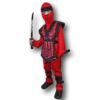 Rubber Johnnies Boys Costumes Kids Red Dragon Ninja Costume
