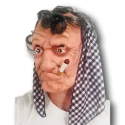 Rubber Johnnies Old Gypsy Woman Smoking Mask