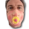 Rubber Johnnies Baby Dummy Half Face Mask