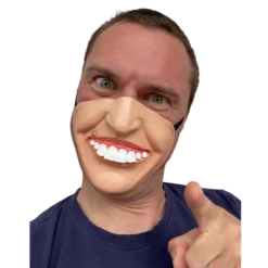 Rubber Johnnies Half Face Masks Ken Dodd Big Teeth Half Face Mask