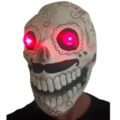 Rubber Johnnies LED Sugar Skull Mask