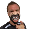 Rubber Johnnies Angry Face Half Face Mask Half Face Masks
