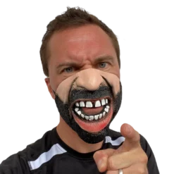 RUBBER JOHNNIES MASKS Sales 30 Rubber Johnnies Angry Face Half Face Mask Half Face Masks