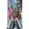 Rubber Johnnies Movie Props Kids Ninja Sword Backpack Toy Set