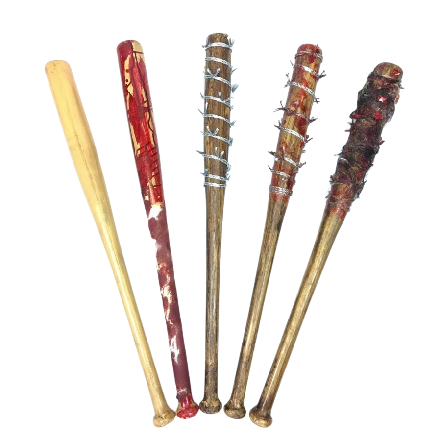 Rubber Johnnies Movie Props Baseball Bats Bloody, Barbaed Wire And Gore 3 Rubber Johnnies Movie Props Baseball Bats Bloody, Barbaed Wire And Gore
