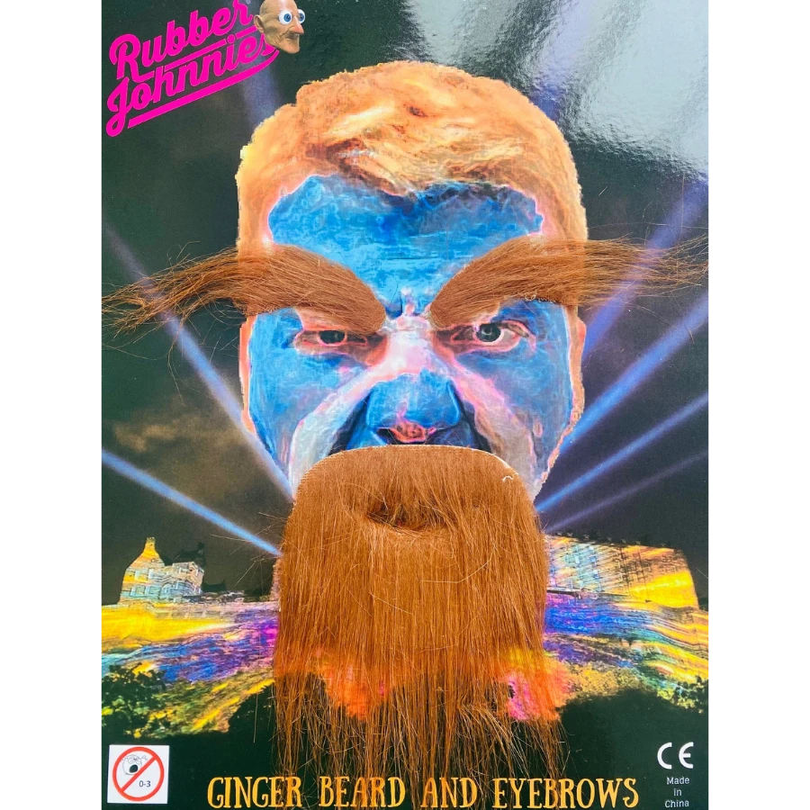 Rubber Johnnies Ginger Beard & Brows. Accessories 3 Rubber Johnnies Ginger Beard & Brows. Accessories