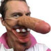 Rubber Johnnies Big Lad Brown Dick Nose Mask