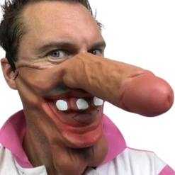 Rubber Johnnies Big Lad Brown Dick Nose Mask