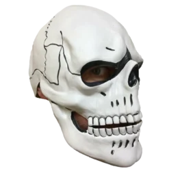 Rubber Johnnies White Bond Skull Mask