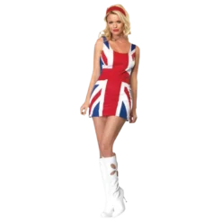 Rubber Johnnies Womens Costumes Union Jack Dress Costume